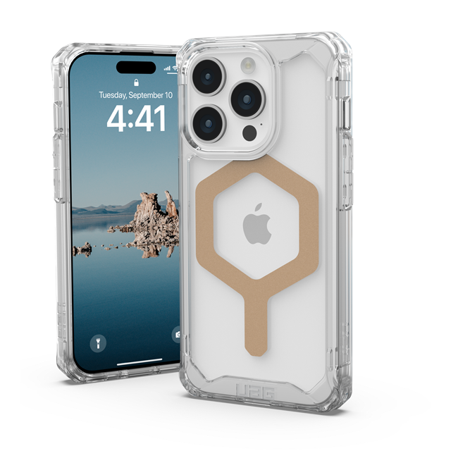 UAG iPhone 15 Pro Mobilskal Magsafe Plyo - Ice/Guld | 2353 | AlltMobil