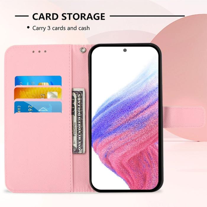 OEM - Samsung Galaxy S26 Ultra Fodral Äkta Läder Mönster - Blomma