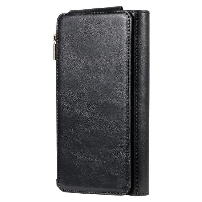 A-One Brand - iPhone Air Plånboksfodral Detachable korthållare - Svart