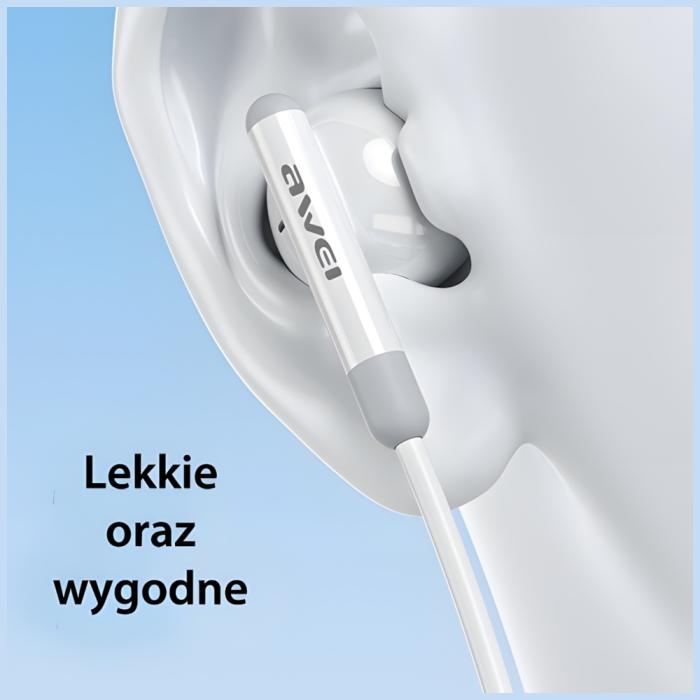 Awei - AWEI PC-6T Hörlurar stereo USB-C - Svart