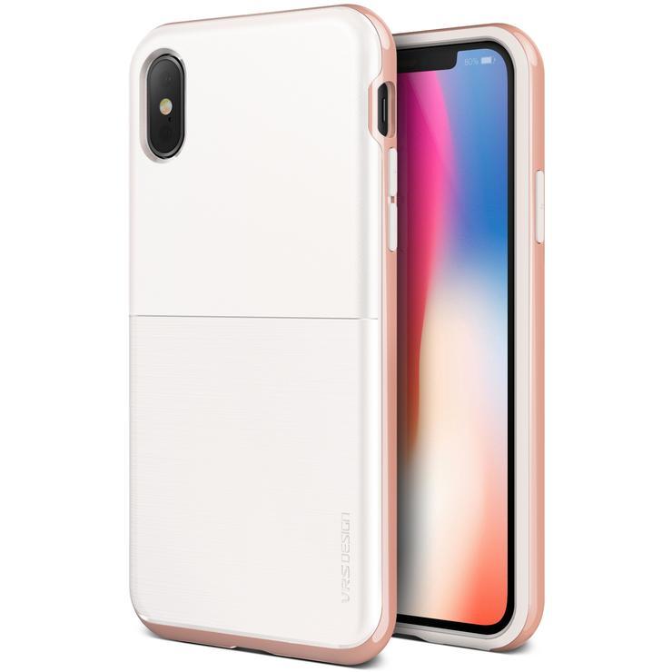 Verus High Pro Shield Skal till Apple iPhone XS / X (Vit - Rose Gold) | 2353 | AlltMobil