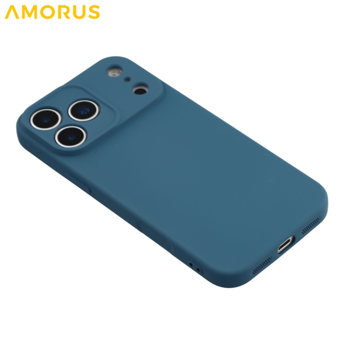 Amorus - AMORUS iPhone 17 Pro Max Mobilskal Precise Cutouts - Sapphire