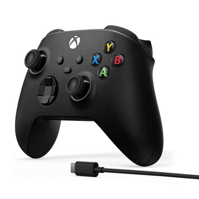 Microsoft - Microsoft Xbox Series X/S Trådlös Handkontroll + USB C-kabel - Kolgrå
