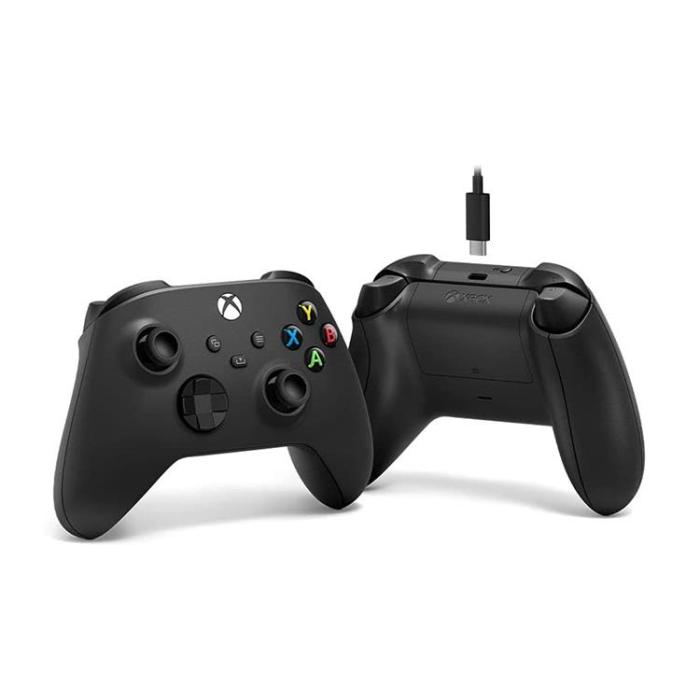 Microsoft - Microsoft Xbox Series X/S Trådlös Handkontroll + USB C-kabel - Kolgrå