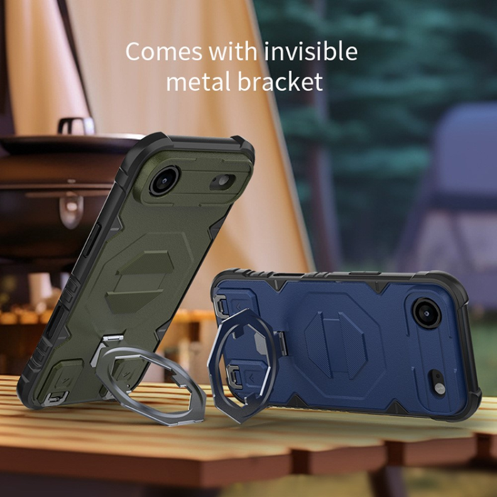 A-One Brand - iPhone 17 Air Mobilskal MagSafe Kickstand Med snodd - Grön