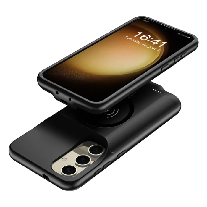 A-One Brand - Galaxy S25 Plus Batteriskal Magsafe 10000mAh - Svart