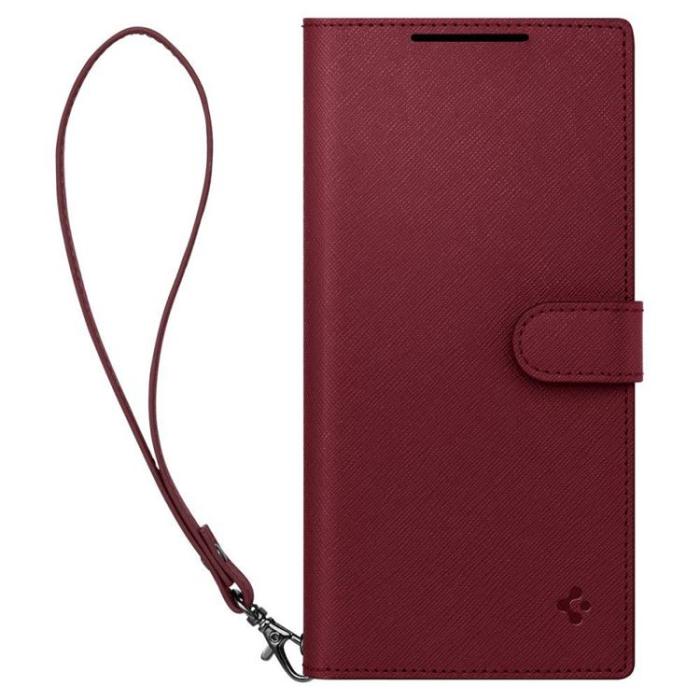 Spigen - Spigen Galaxy S23 Plånboksfodral S Plus - Burgundy