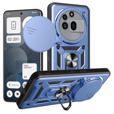 A-One Brand - Nothing Phone (3a) Pro Mobilskal Slide Kamera Kickstand - Blå