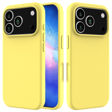 A-One Brand - iPhone 17 Pro Mobilskal Liquid Silikon - Gul