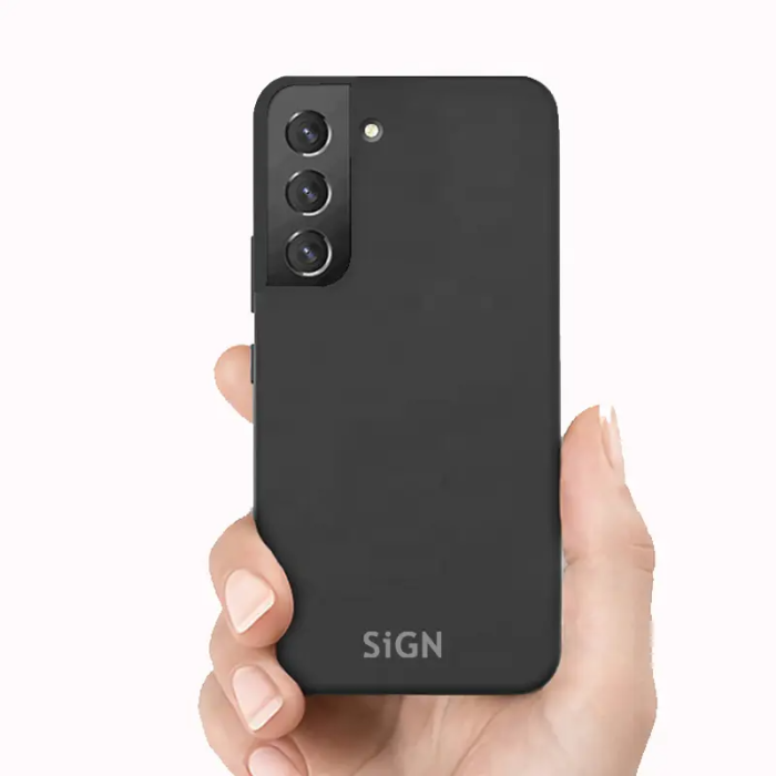 SiGN - SiGN Galaxy S22 Plus Skal Liquid Silicone - Svart