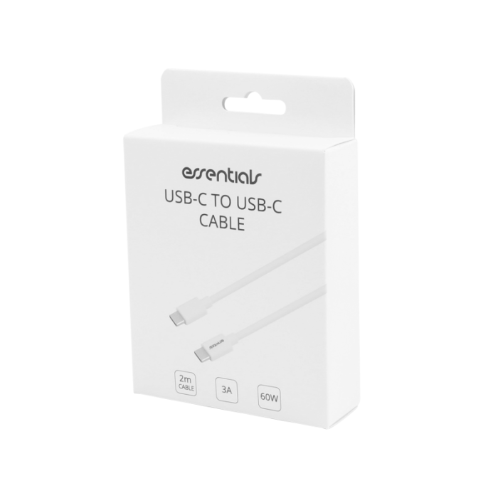 UTGATT1 - Essentials USB-C till USB-C Kabel 2m - Vit