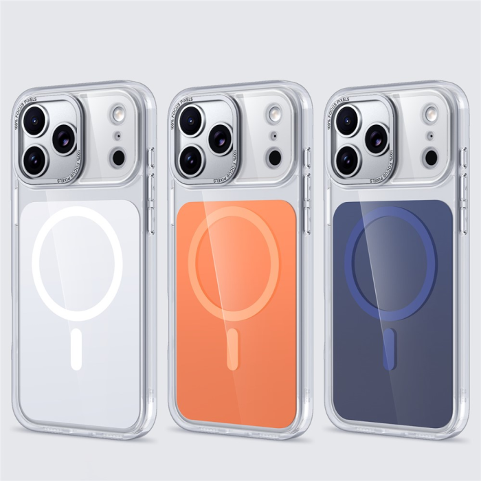 A-One Brand - iPhone 17 Pro Max Mobilskal MagSafe TPU Acrylic - Silver