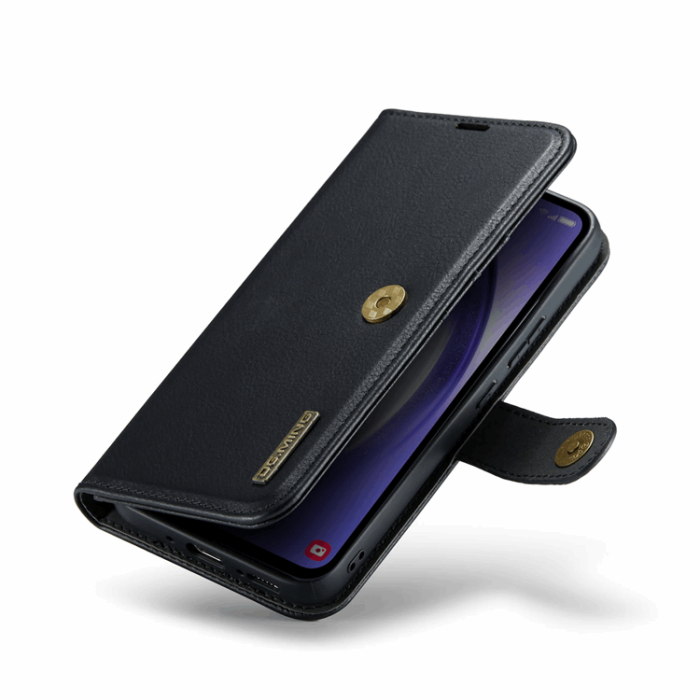 DG.MING - DG.MING Galaxy S23 FE Plånboksfodral Äkta Läder 2in1 - Svart