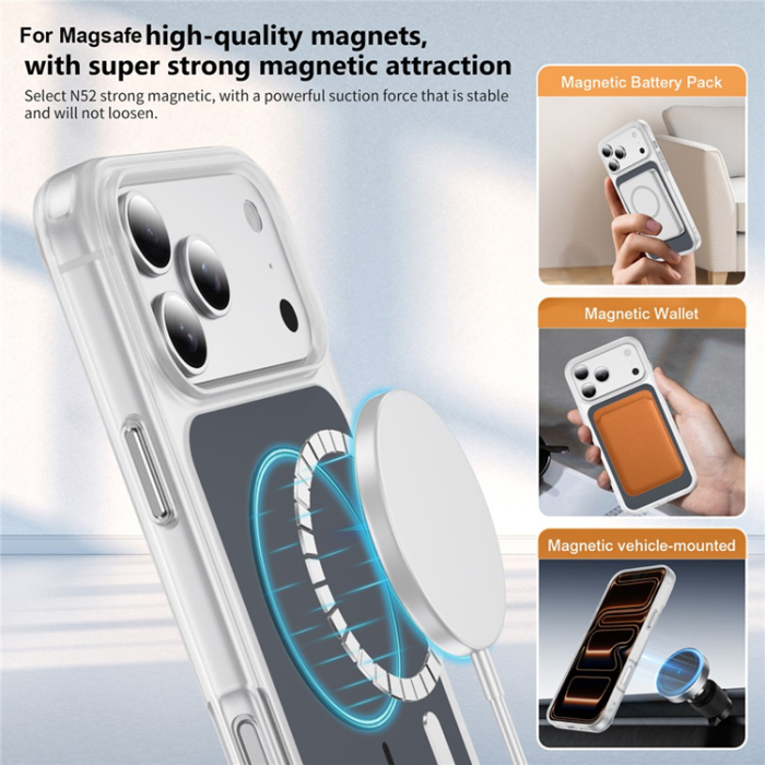 A-One Brand - iPhone 17 Pro Max Mobilskal MagSafe Skin Touch TPU PC