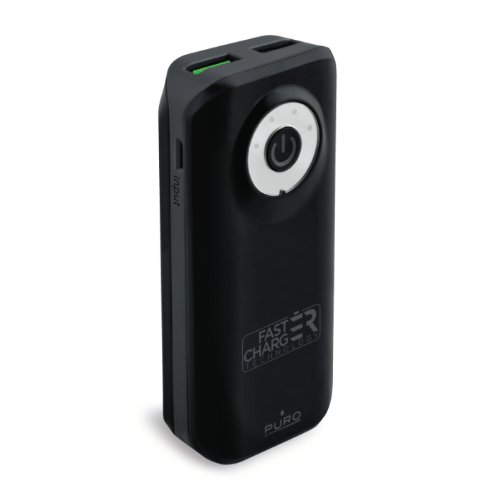 UTGATT1 - Puro - Universal Fast Charger Powerbank, 4000 mAh - Svart