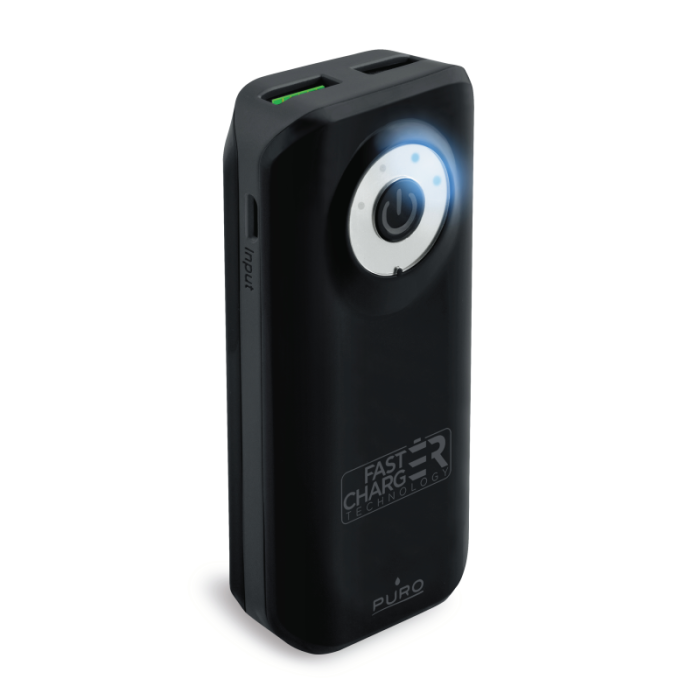 UTGATT1 - Puro - Universal Fast Charger Powerbank, 4000 mAh - Svart