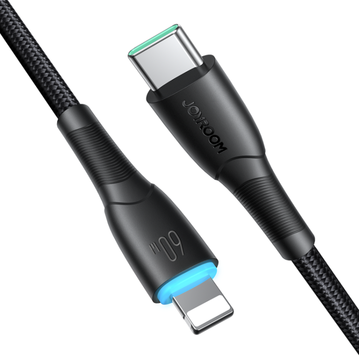 Joyroom - Joyroom Starry USB-C till USB-C kabel 60W 1m - Svart