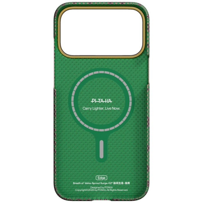 PITAKA - PITAKA Mobilskal För iPhone 17 Pro Magsafe Breath of Veins - Sprout Surge