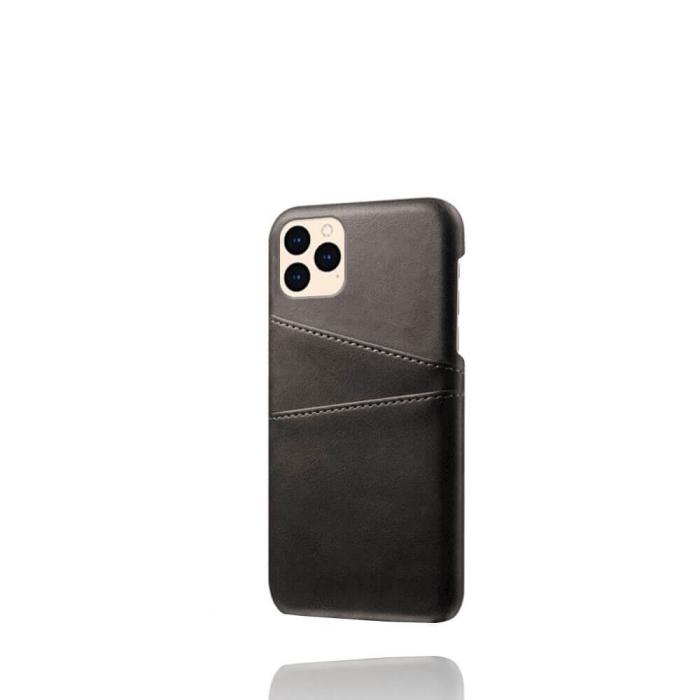 OEM - Retro Mobilskal med Kortplatser till iPhone 12/12 Pro - Svart