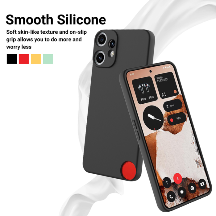 A-One Brand - Nothing CMF Phone 2 Pro Mobilskal Liquid Silikon med Handrem