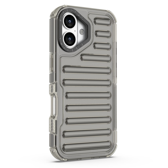 A-One Brand - iPhone 17 Mobilskal Stripe Design Detachable - Grå