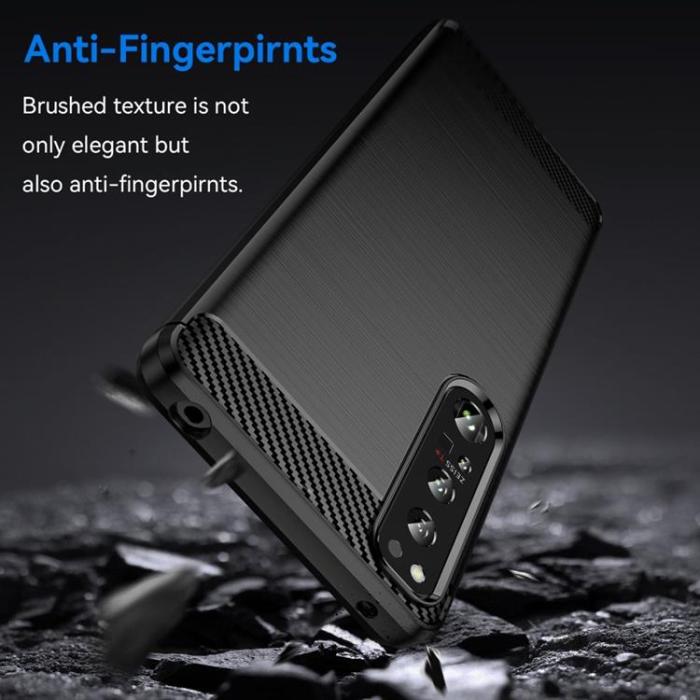 OEM - Sony Xperia 1 IV Skal Carbon Fiber - Svart