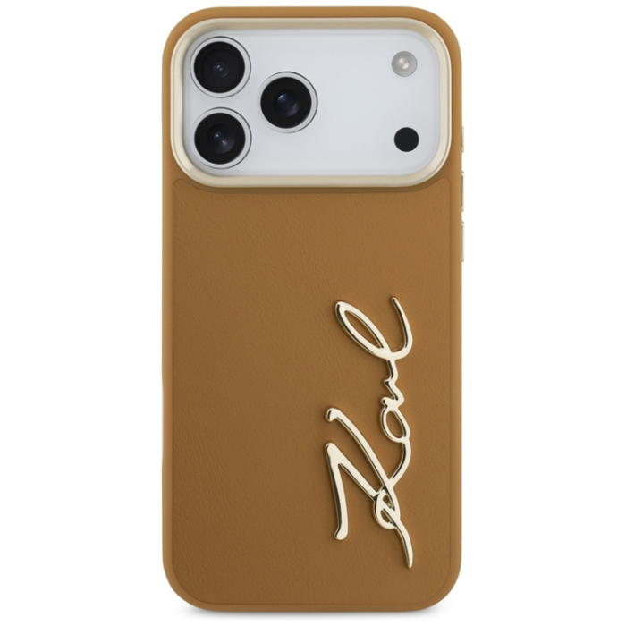 KARL LAGERFELD - Karl Lagerfeld Mobilskal till iPhone 17 Pro Max Script Logo - Brun