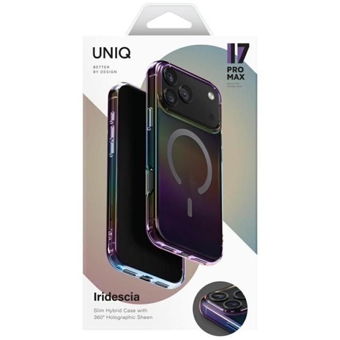 UNIQ - UNIQ iPhone 17 Pro Max Mobilskal MagSafe Iridescia - Midnattskvarts
