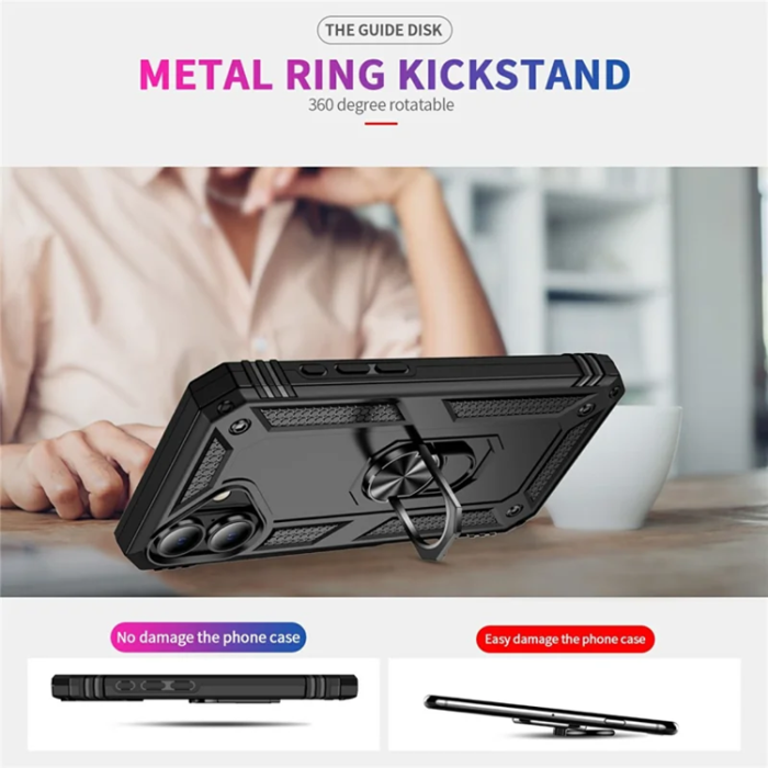 A-One Brand - iPhone 17 Mobilskal med Kickstand - Svart