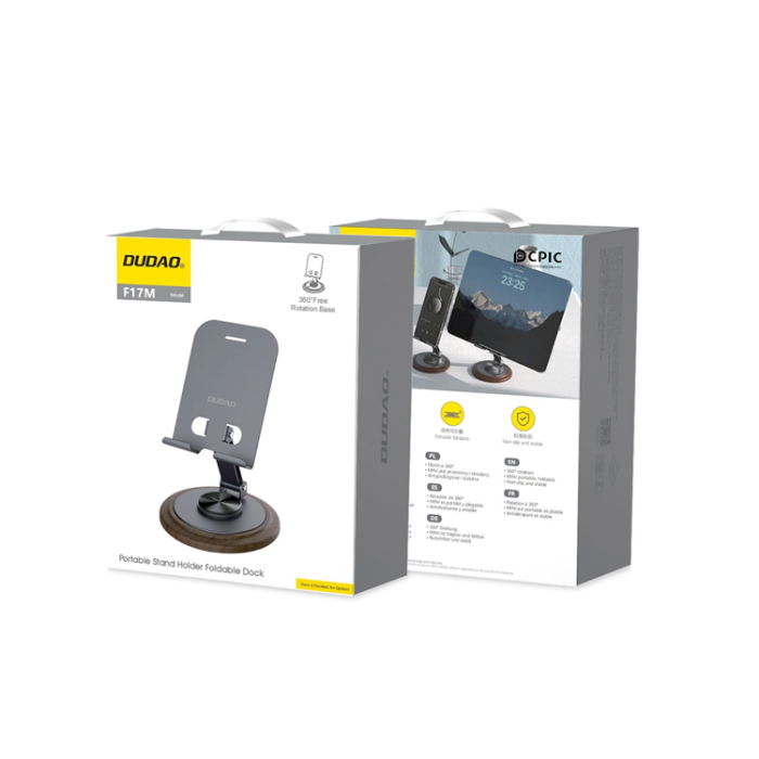 Dudao - Dudao Mobilställ i metall 360° - Grått