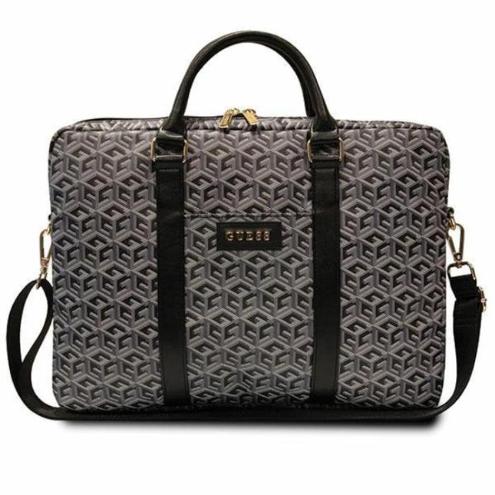 Guess - Guess Datorfodral 16'' GCube Stripes - Svart