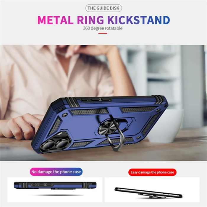 - iPhone 17 Mobilskal med Kickstand - Blå
