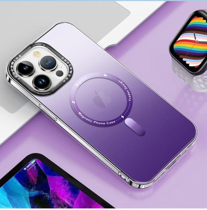 OEM - iPhone 14 Pro Max Mobilskal Magsafe Gradient - Lila