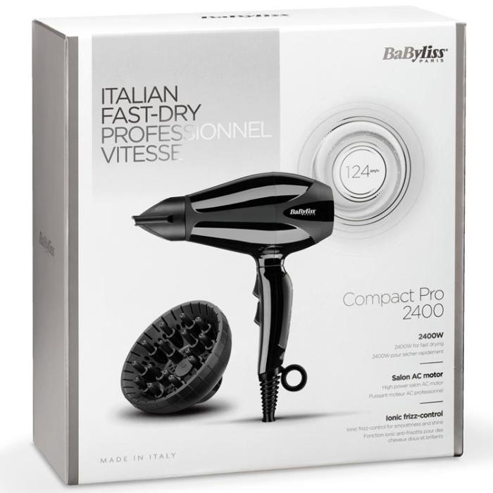 UTGATT5 - BABYLISS Hårfön Compact Pro 2400 6715DE