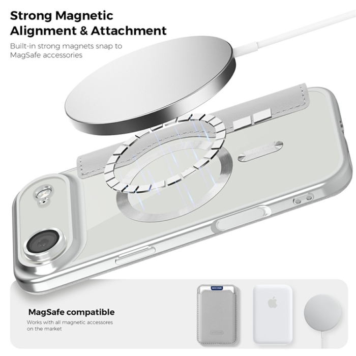 A-One Brand - iPhone 17 Air Plånboksfodral MagSafe RFID - Titangrå