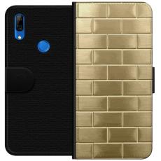 iSecrets - Pl&aring;nboksfodral till Huawei P Smart Z med Gyllene Murstenar