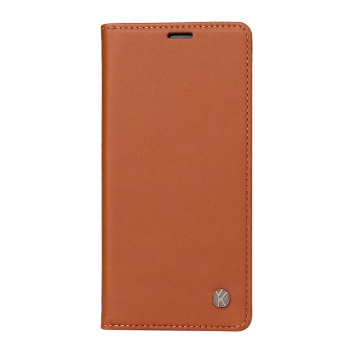 YIKATU - YIKATU Samsung Galaxy A57 Plånboksfodral Konstläder - Brun
