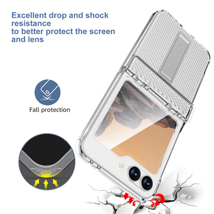 A-One Brand - GW182 Galaxy Z Flip 7 FE/Z Flip 6 Mobilskal - Transparent