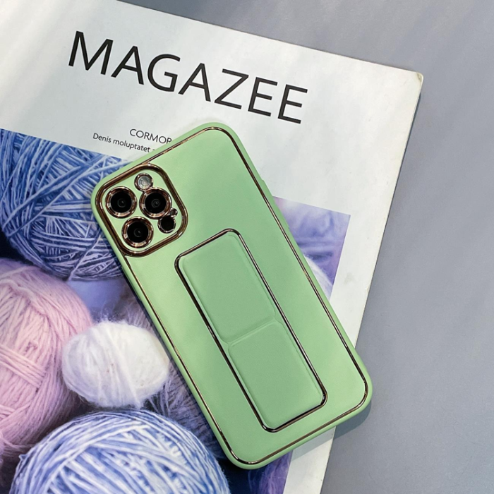 OEM - Galaxy A12 (2020/2021) Skal Kickstand - Grön
