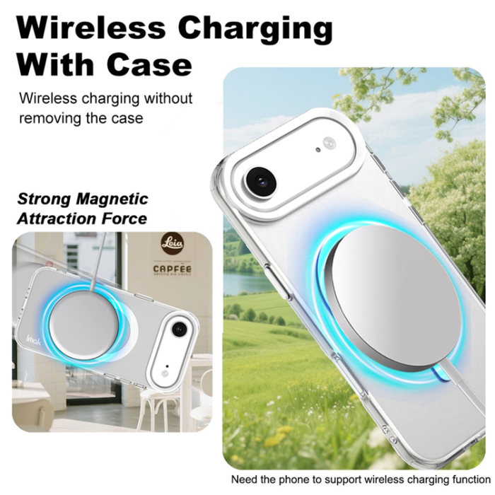 Imak - IMAK iPhone 17 Air Mobilskal MagSafe Anti Drop - Vit