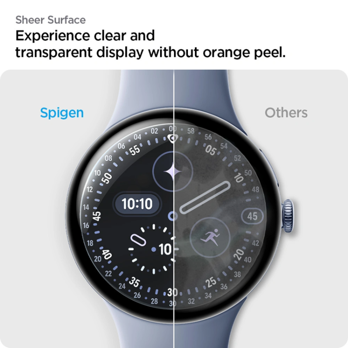 Spigen - [2-PACK] Spigen Google Pixel Watch 3/4/5 (41mm) Skärmskydd EZ Fit