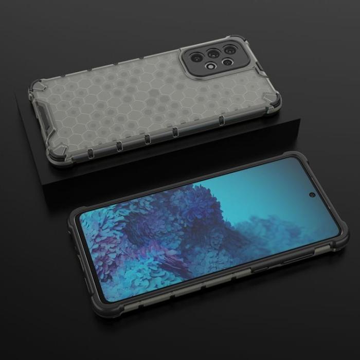OEM - Galaxy A73 Skal Honeycomb Armored - Svart