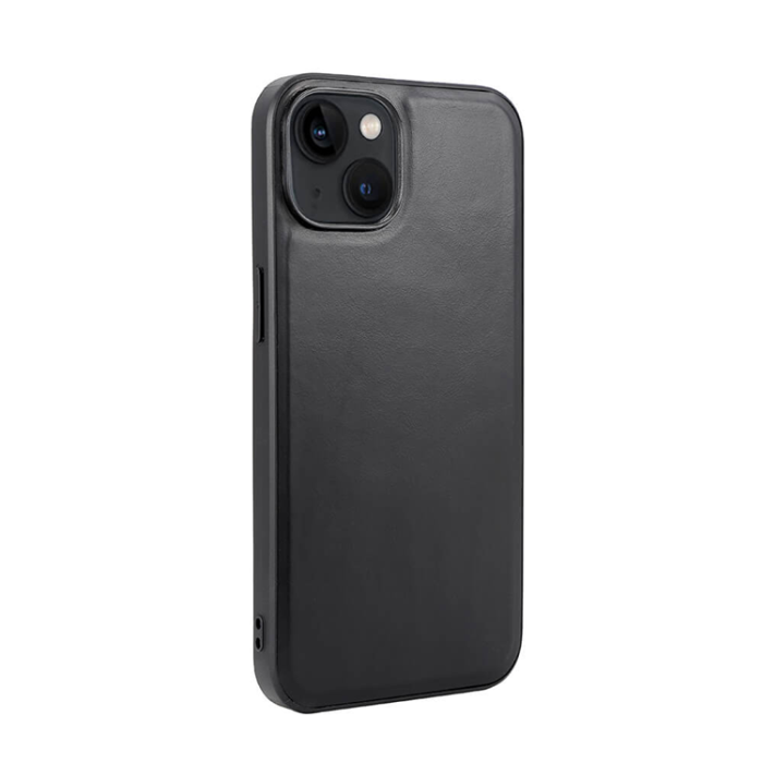 BUFFALO - BUFFALO äkta läder iPhone 14 Skal MagSeries - Svart