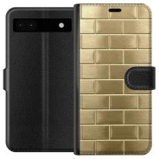 iSecrets - Pl&aring;nboksfodral till Google Pixel 6a med Gyllene Murstenar