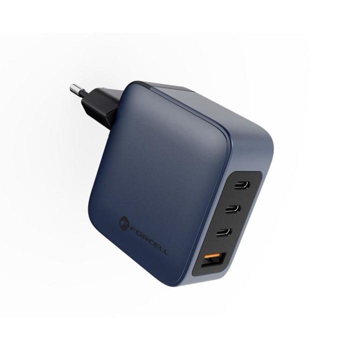 Forcell - Forcell F-Energy GaN Väggladdare 100W 3xUSB-C 1xUSB-A - Grå