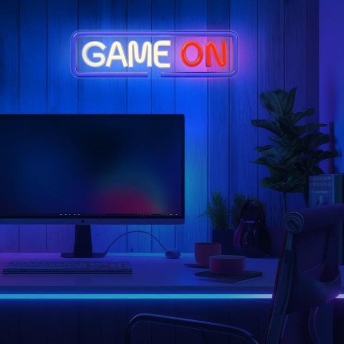 Forever Light - Forever Light Neon LED PLEXI GAME ON FPNE23 - Flerfärgad