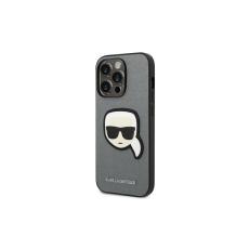 KARL LAGERFELD - Karl Lagerfeld iPhone 14 Pro Fodral Saffiano Silver