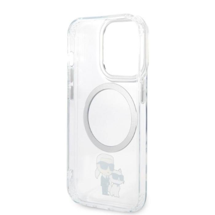 KARL LAGERFELD - Karl Lagerfeld iPhone 14 Pro Magsafe Transparent Hårdskal