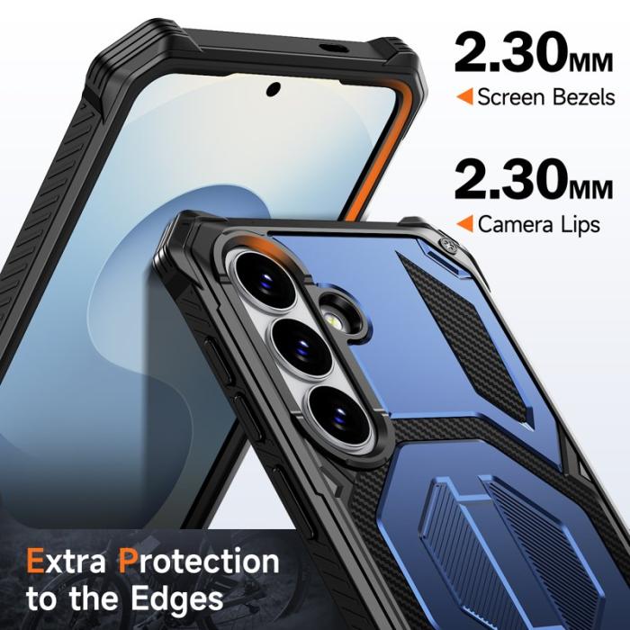 OEM - Mobilskal för Samsung Galaxy S26 Magnetiskt TPU + PC Kickstand - Blå