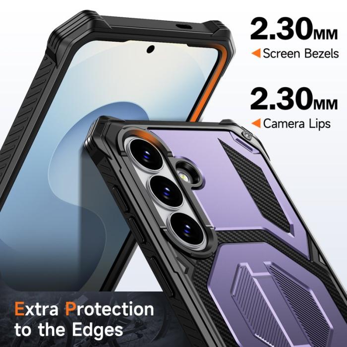 OEM - Mobilskal för Samsung Galaxy S26 Magnetiskt TPU + PC Kickstand - Lila